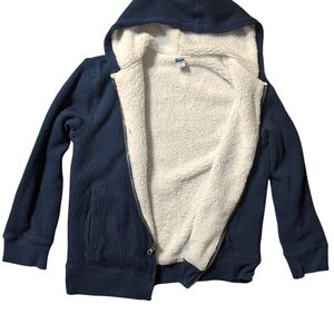 Old Navy Navy Blue Sherpa-Lined Jacket
